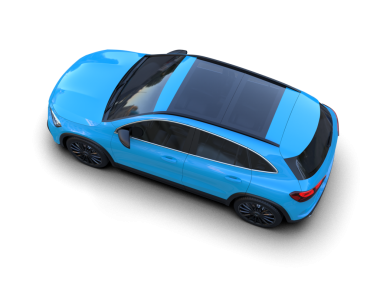 Siyah arka planda modern araba