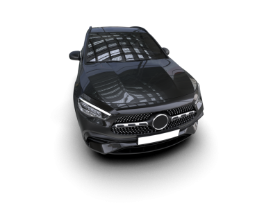 Gri arka planda siyah araba manzarası izole edilmiş. 3d illüstrasyon.