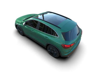 Siyah arkaplanda boş ekran olan araba.