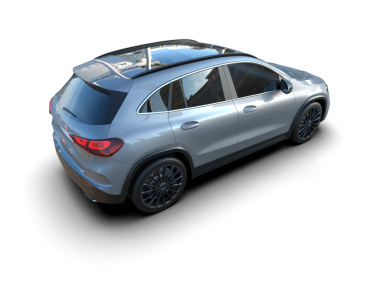 Siyah yüzeyde modern bir araba.