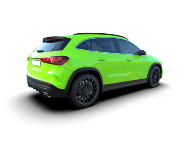 lüks yeşil modern araba - 3 boyutlu