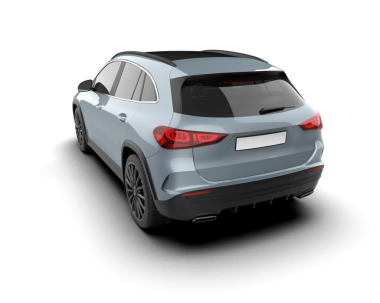 Araba beyaz arka planda izole edilmiş. 3 boyutlu illüstrasyon - 3 boyutlu