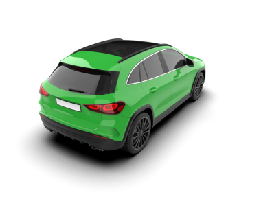 Beyaz arka planda izole edilmiş modern lüks araba. 3d oluşturma