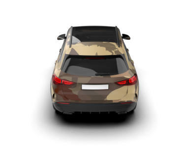 Gerçekçi araba izole edildi. 3 d