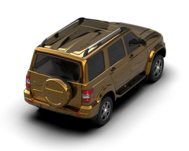 Daha az genel bir konsept arabanın 3 boyutlu çizimi