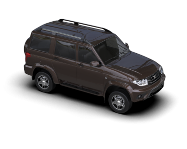 SUV beyaz arka planda izole edildi. 3d oluşturma