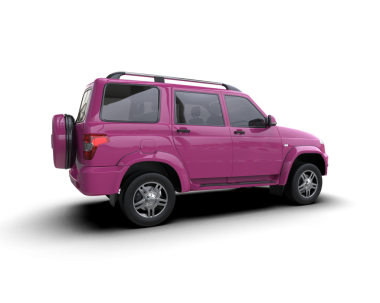 Beyaz arka planda SUV vagonu.