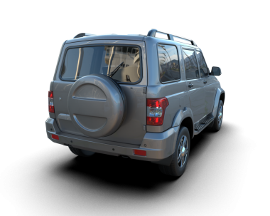 Siyah arka planda modern bir cip. 3d oluşturma.