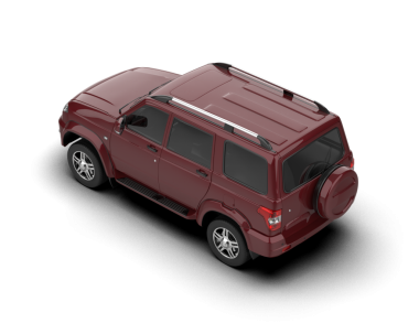 kırmızı SUv beyaz arkaplanda izole edildi. 3d görüntüleme - illüstrasyon