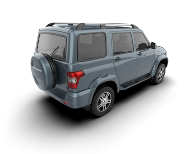 Araba beyaz arka planda izole edilmiş. 3d illüstrasyon