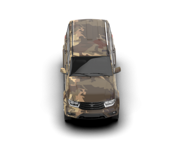 modern araba, beyaz arka planda 3D görüntüleme