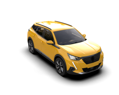 Beyaz arka planda bir araba. 3d oluşturma