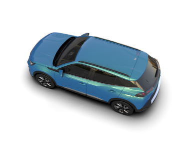 Modern araba. Araba konsepti. 3 Boyutlu Hazırlama.