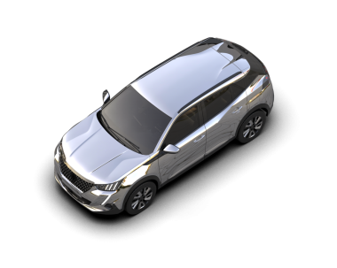Araba arka planda izole. 3d oluşturma.