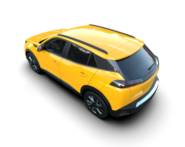 Şehirli kompakt araba. 3 Boyutlu Hazırlama