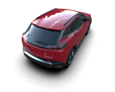 Siyah arka planda yansıması olan modern bir araba. Uzun kuyruklu bir araba. 3d oluşturma.