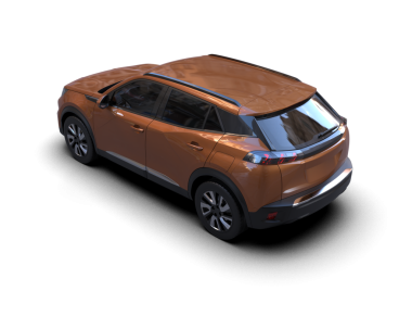 Siyah arka planı olan modern bir araba. 3 boyutlu.