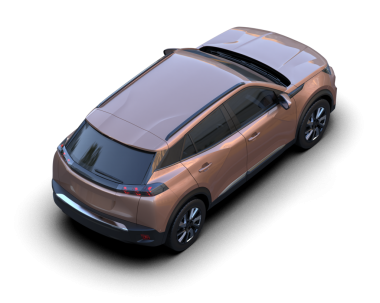 SUV gri arka planda izole edildi. 3 boyutlu illüstrasyon. yüksek kalite