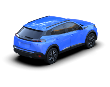 Modern araba beyazda izole edilmiş. 3d oluşturma