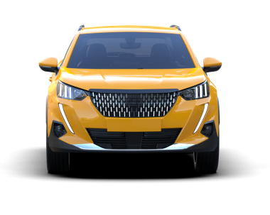 Modern araba arka planda izole edilmiş. 3d illüstrasyon - illüstrasyon