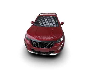 Siyah arka planda kırmızı araba