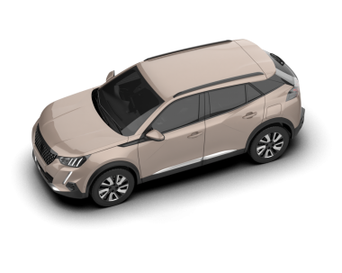 Gerçekçi bir SUV arabası. Ön görünüm.