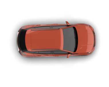 Araba beyazda izole edilmiş. 3d oluşturma