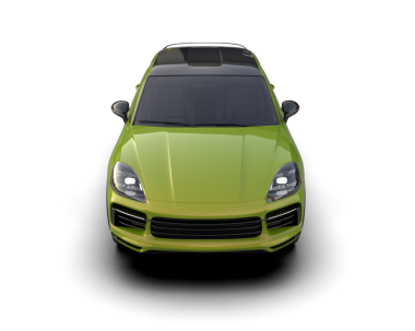 Beyaz arka planda yeşil modern araba