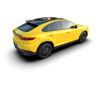 Arka planda izole edilmiş gerçekçi bir araba. 3d illüstrasyon