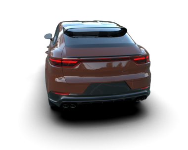 modern lüks SUV arabası siyah arka planda izole edilmiş. 3 boyutlu görüntüleme - 3 boyutlu.