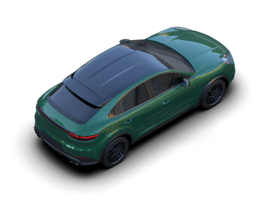 Siyah arka planda yeşil araba 3 boyutlu görüntüleme