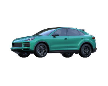 modern SUV arabası siyah arkaplanda izole edildi 3 d - 3 d