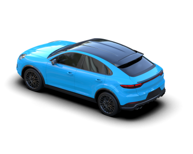 Modern araba arka planda izole edilmiş. 3D görüntüleme - illüstrasyon.