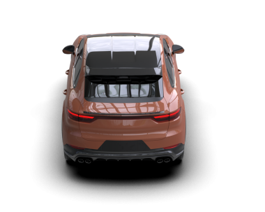 Modern araba arka planda izole edilmiş. 3d oluşturma