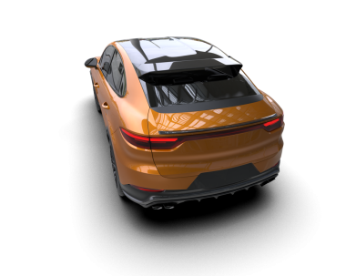 Bir spor arabanın 3 boyutlu görüntüsü