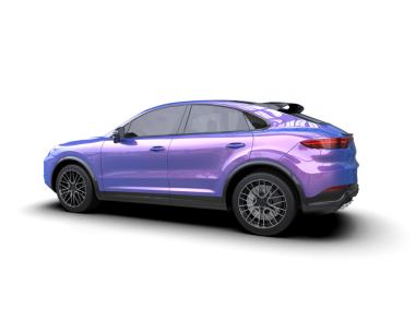 Daha az modern, beyaz arka planı olan bir SUV 'un 3 boyutlu çizimi.