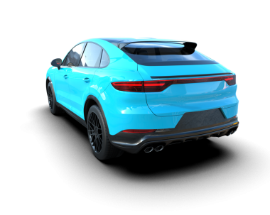 Modern araba sporu izole. 3 Boyutlu Hazırlama