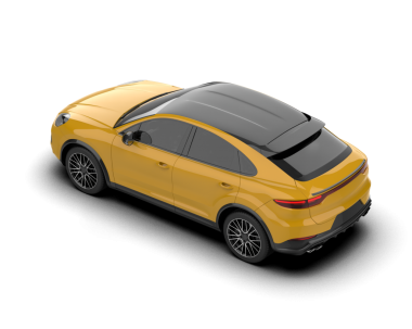 modern SUv beyaz arkaplanda izole edildi