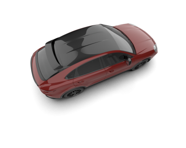 araba beyaz arkaplanda izole edildi