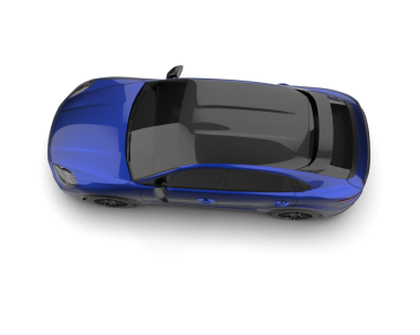 Araba arka planda izole. 3d oluşturma.