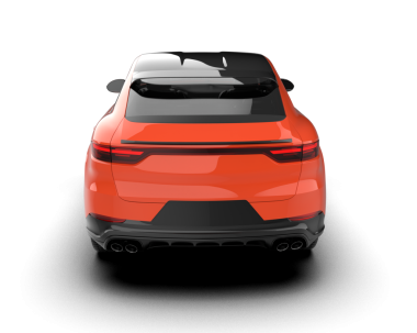 modern araba beyaz sırtında izole edilmiş.