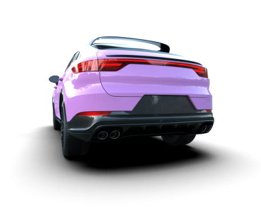 Araba beyaz arka planda izole edilmiş. 3 Boyutlu Hazırlama