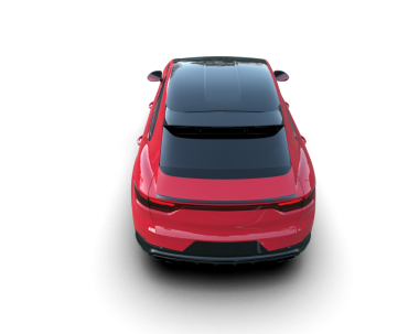 Siyah arka planda kırmızı araba