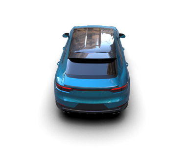 electric car on a black background.