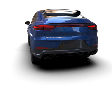 modern lüks araba siyah arka planda