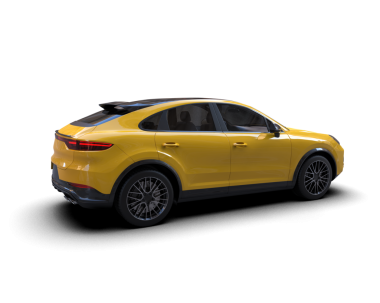 Modern araba arka planda izole edilmiş. 3d oluşturma