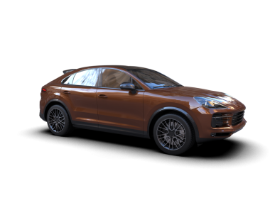 Modern lüks araba siyah arka planda izole edilmiş. 3d oluşturma