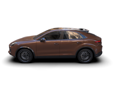 Siyah arka planda modern bir araba. 3d oluşturma.