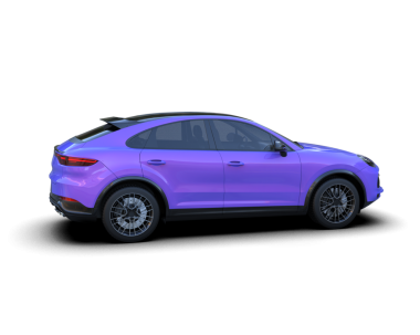 Bir markanın 3 boyutlu görüntülemesi - daha az jenerik SUV arabası beyaz üzerine izole edildi