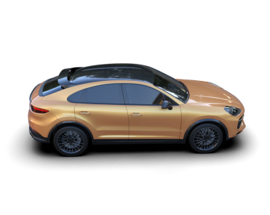 Beyaz arka planda izole edilmiş 3 boyutlu lüks araba tasviri